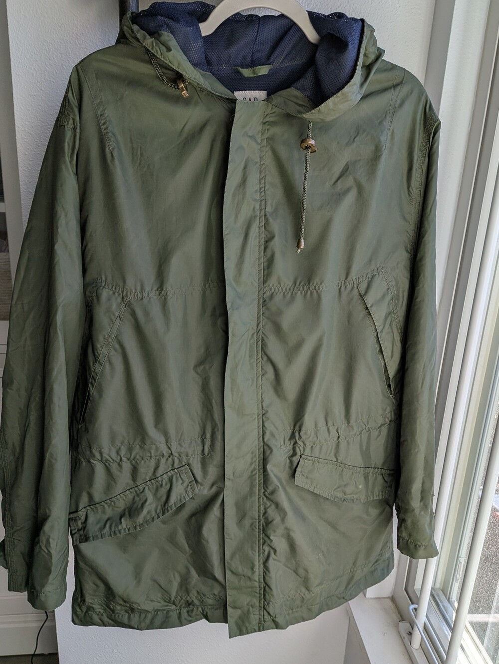 ​Vintage Y2K Gap olive green hooded anorak / utility parka jacket